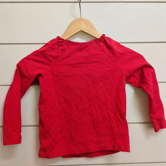 Girls Timeless Hannah Anderson Shirt Size 110 5T Red Embroidered Valentine's Top - Picture 3 of 3